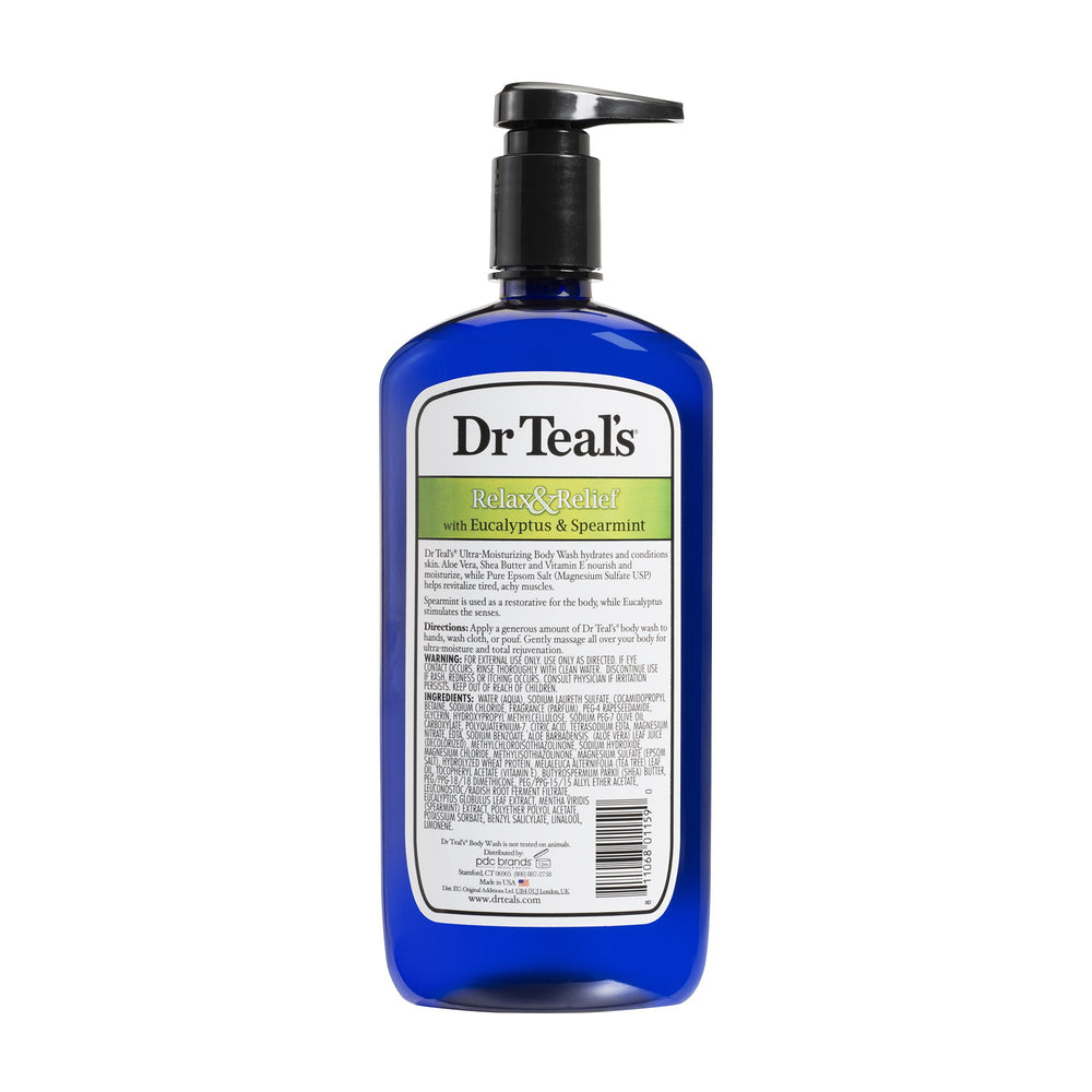 Body Wash, Relax & Relief with Eucalyptus & Spearmint 24 fl oz (Pack of 2)