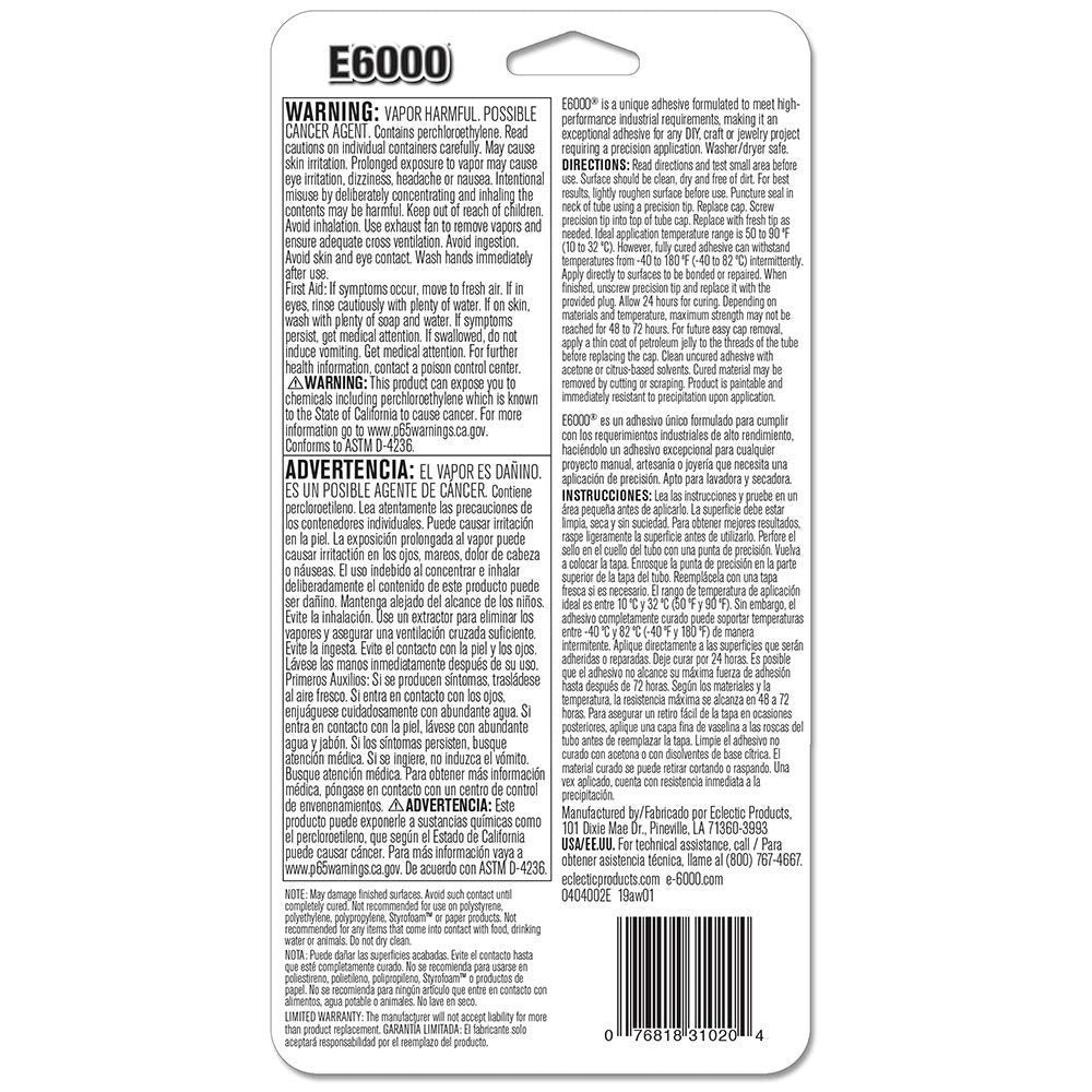 231020 Adhesive with Precision Tips, 1.0 fl oz