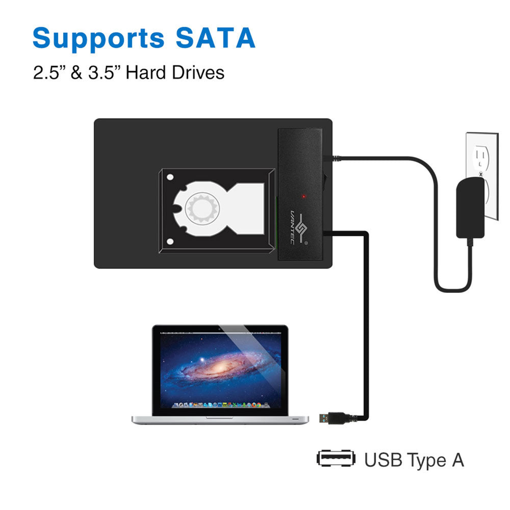 CB-ST00U3 NexStar USB 3.0 to SATA 6Gbps Optical/Storage Adapter, Black