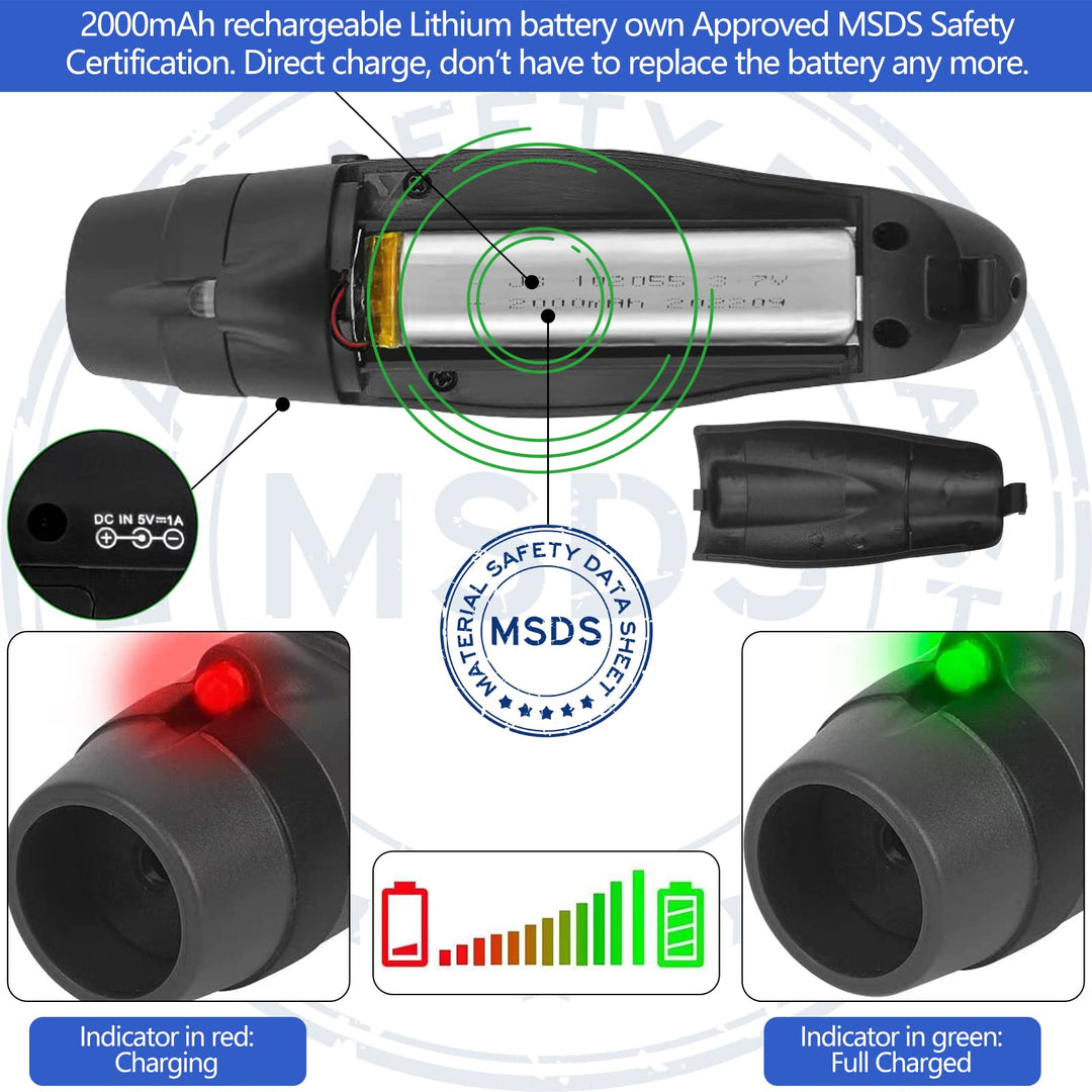 Electronic Whistles for Referees with USB Charging, 3 Tone High Volume Emergency Whistle for Coaches Teacher, Outdoor Safety Whistles with Lanyard- Black Color