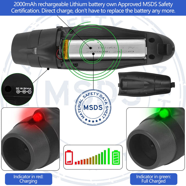 Electronic Whistles for Referees with USB Charging, 3 Tone High Volume Emergency Whistle for Coaches Teacher, Outdoor Safety Whistles with Lanyard- Black Color