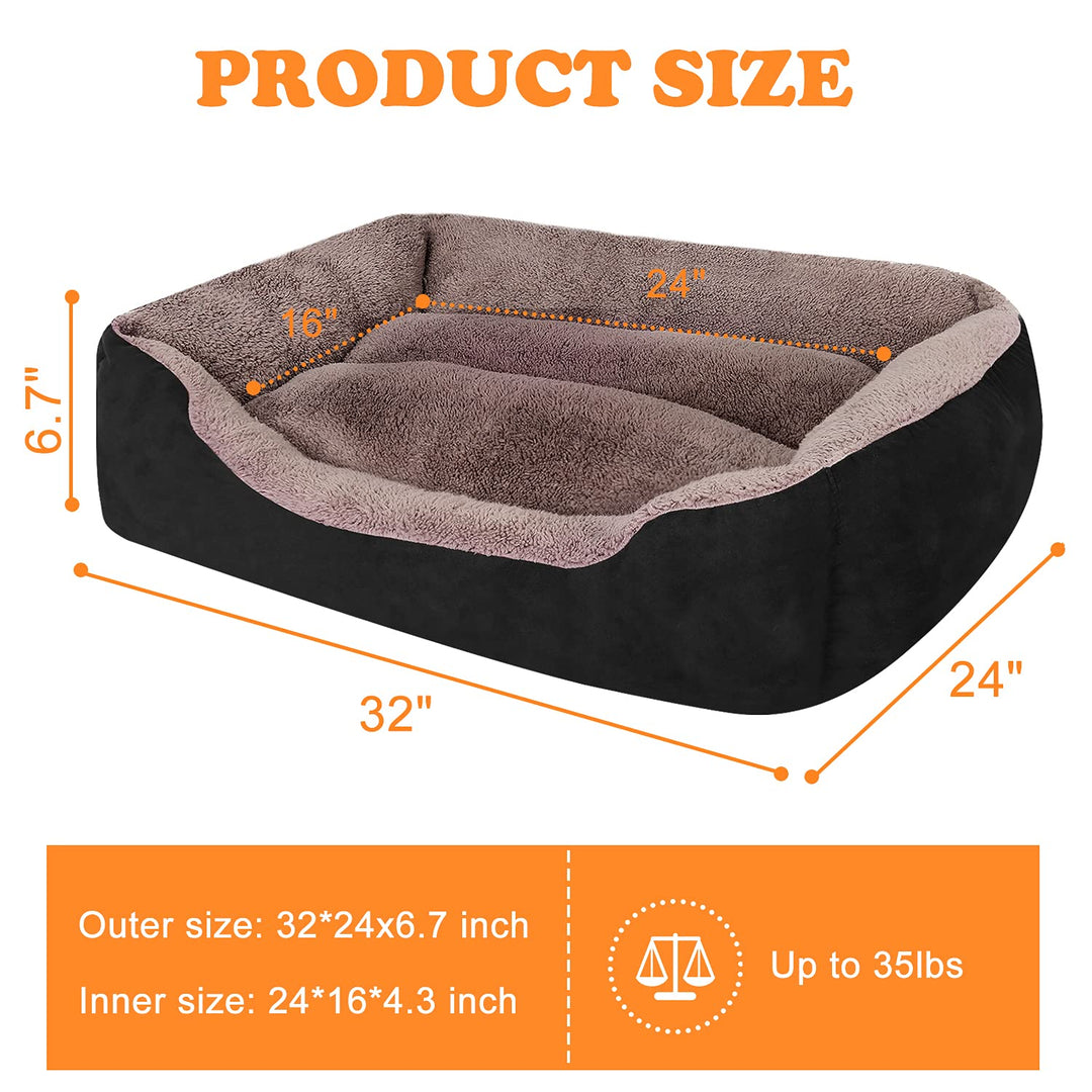 Orthopedic Dog Beds, Rectangle,Washable, Warming, Comfortable and Breathable Pet Sofa for Medium Dogs