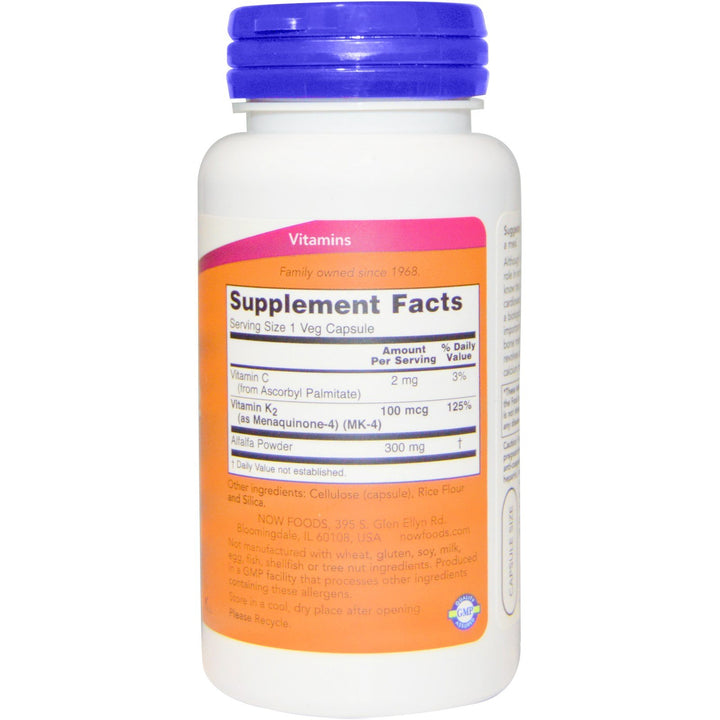 Vitamin K-2,100mcg, 100 caps (Pack of 2)