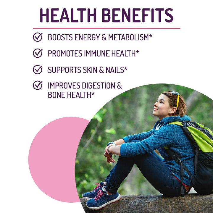 Womens Multivitamin - Whole Food Daily Multi Supplement with B Vitamins, D3, Folate, Enzymes, Zinc & Minerals - Boosts Energy, Immune, Heart Health - Non-GMO, Vegetarian - 90 Capsules