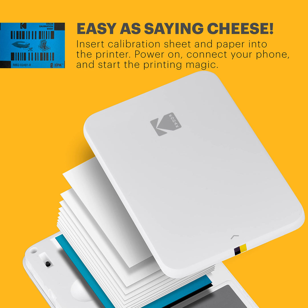 Kodak Premium Zink Photo Paper (20 Sheets) Compatible with Smile and PRINTOMATIC (NOT with Kodak Mini Shot, Mini2)