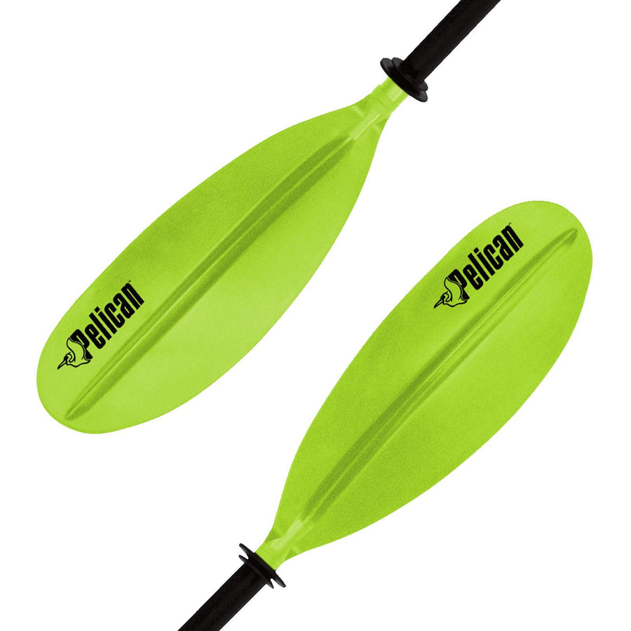 - Standard Kayak Paddle - Lime - 220 cm (86.6 in.) - Aluminum Shaft and a Durable Polypropylene Blade - 0/65° Blade Angle - with Drip Ring - PS1966-00