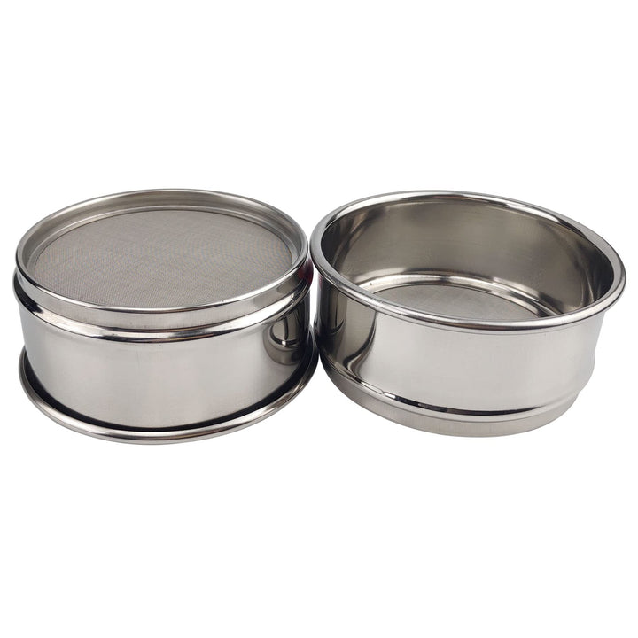 35 Mesh Lab Sieves, Test Sieve #35 Mesh, 4'' Diameter, 304 Stainless Steel Wire Cloth (0.5mm)