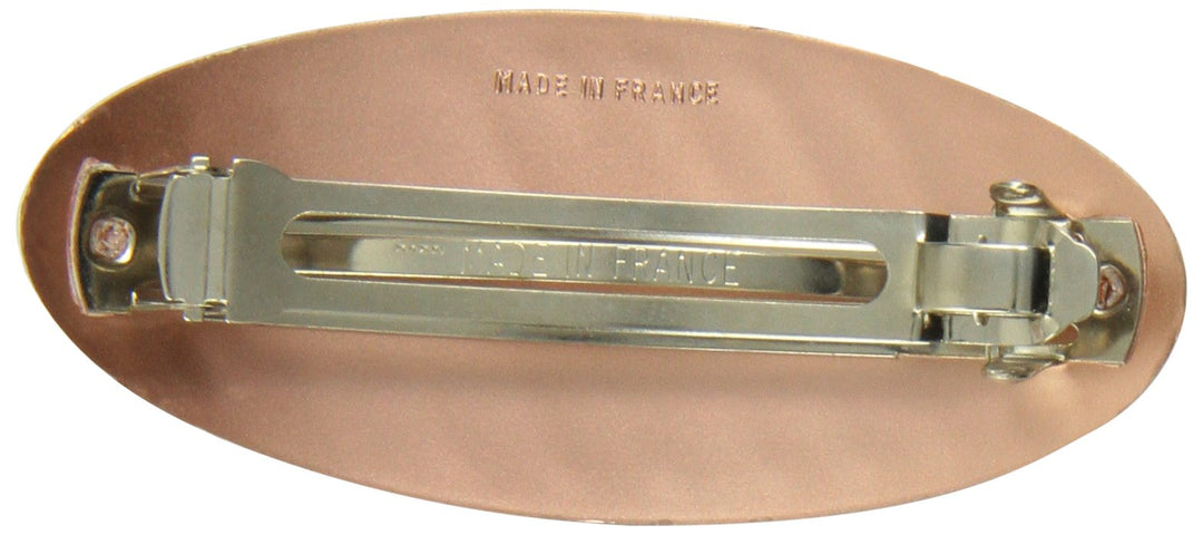 Pin Your Hair in This Glasse Fashion Colors Ribbed Barrette Yellow, 764