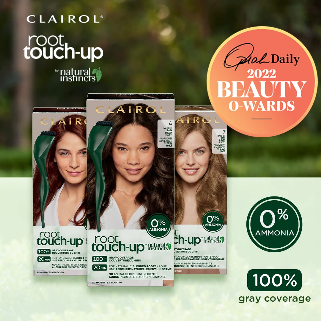 Root Touch-Up by Natural Instincts Permanent Hair Dye, 8 Medium Blonde Hair Color, 1 Count