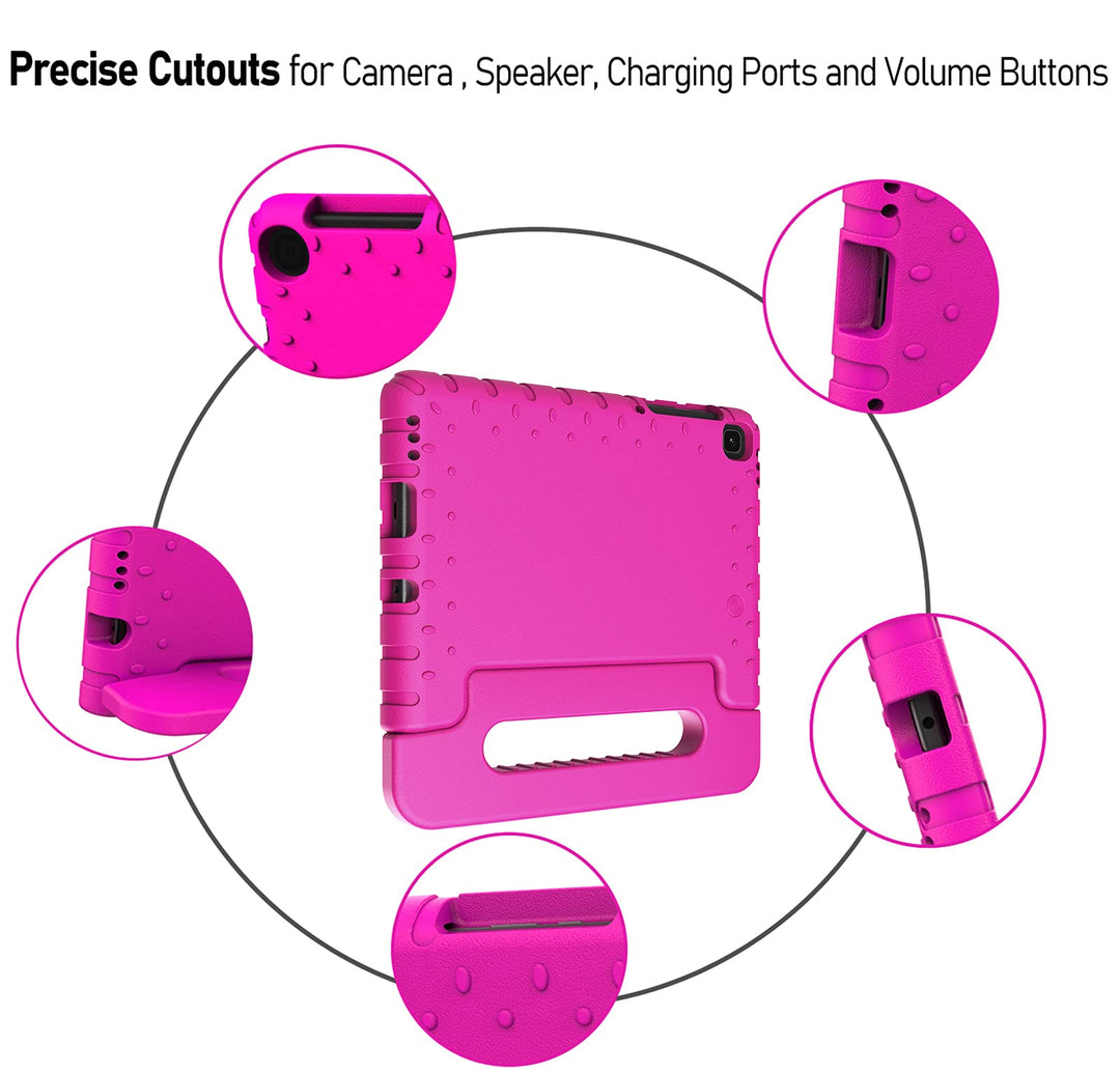 Kids Case for Samsung Galaxy Tab A7 lite 8.7 Inch 2021 SM-T220/T225, Galaxy Tab A7 Lite 8.7 Case, Shockproof Convertible Handle Stand Cover Case for Samsung Galaxy Tab A7 Lite 8.7” 2021, Rose