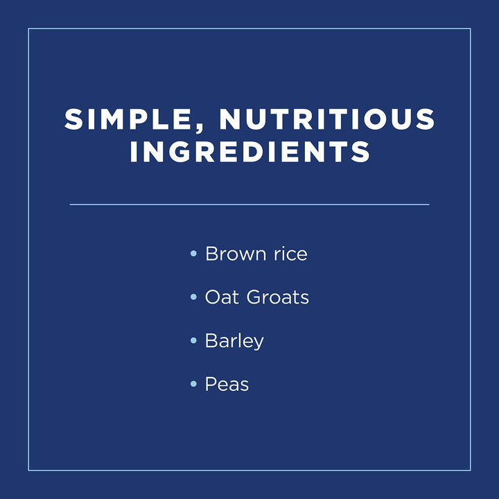 Limited Ingredient Diets Vegetarian Brown Rice, Oat Groats, Barley & Peas | Adult Dry Dog Food |Vegan | 28-lb. Bag