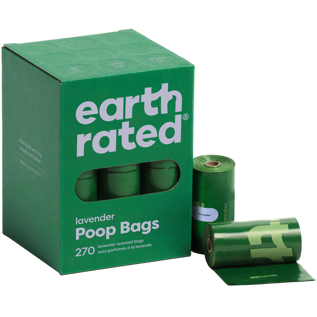 Poop Bags for Dogs, Guaranteed Leak Proof and Extra Thick Waste Bag Refill Rolls, Lavender Scented, 270 Count