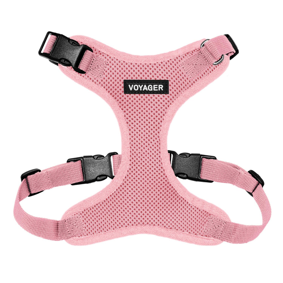Voyager Step-in Lock Pet Harness - All Weather Mesh, Adjustable Step in Harness for Cats and Dogs - Pink, S