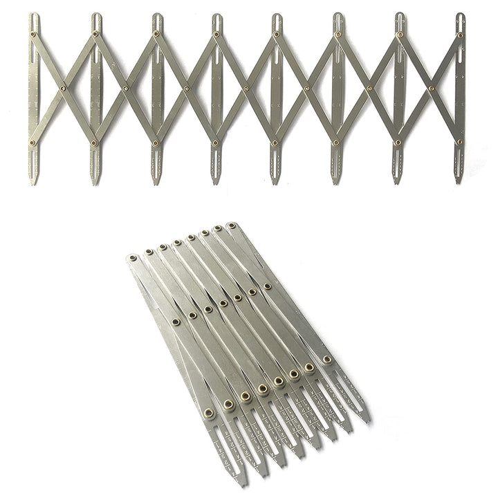 Aluminum Expanding Sewing Gauge Button Guide Spacing Device for Buttons, Pleats & Crafts