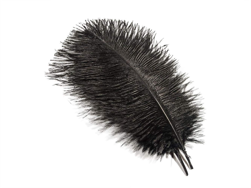 Ostrich Feathers 8-10 inch / 20-25 cm Pack of 10 (Wine red)