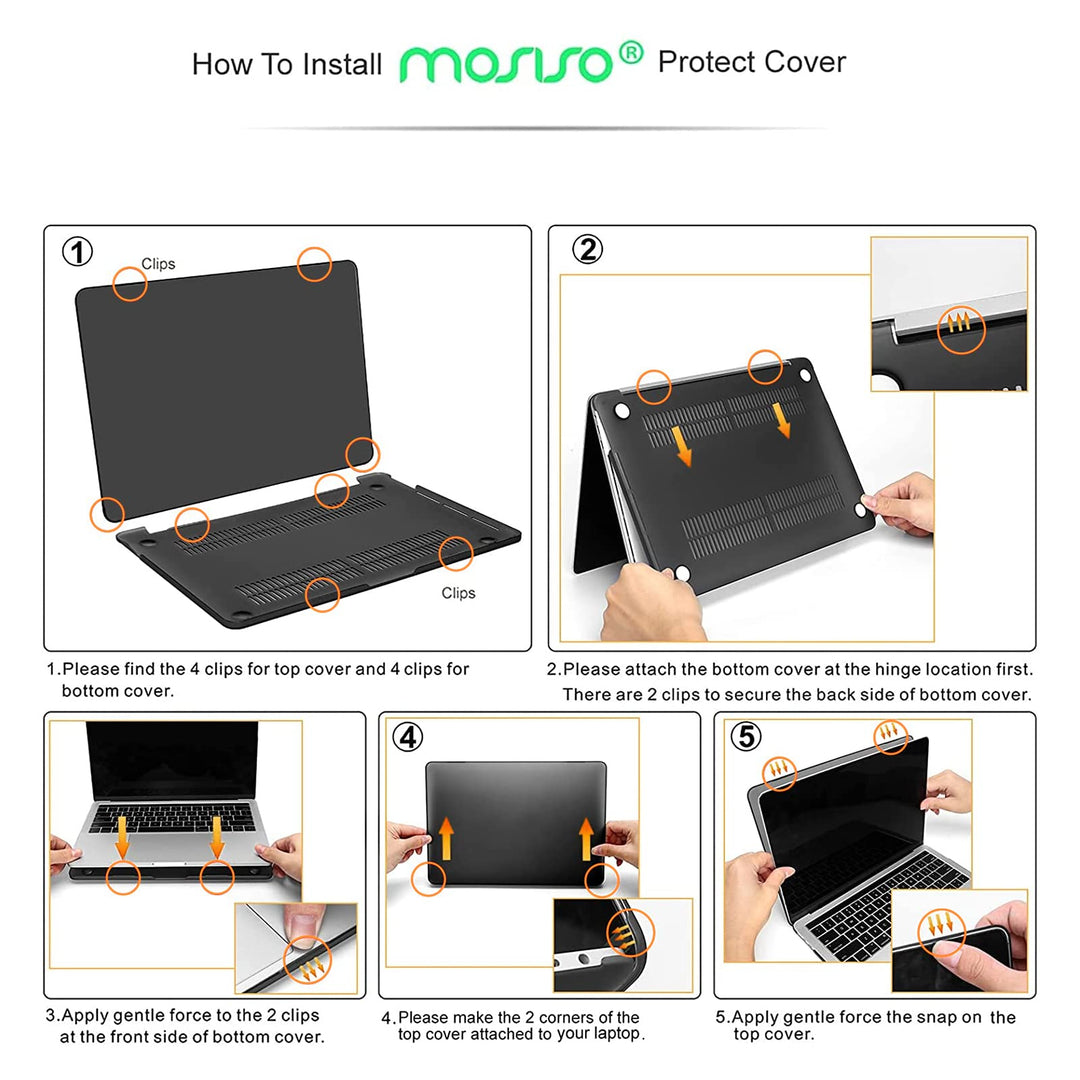 Compatible with MacBook Pro 13 inch Case 2024, 20223, 2022-2016 M2 M1 A2338 A2251 A2289 A2159 A1989 A1708 A1706, Plastic Garden Flowers Hard Case&Keyboard Cover&Screen Protector, Transparent