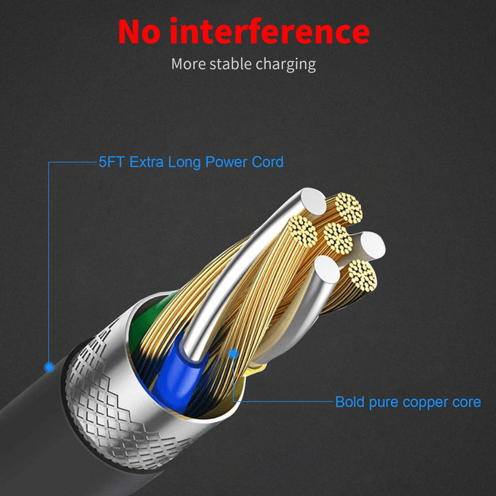 Hair Clipper Charger Cord Compatible with SURKER Mens Hair Grooming Trimmer K7S K7S-Silver K7S-Gold K9S SK-1616 Replacement Power Cable