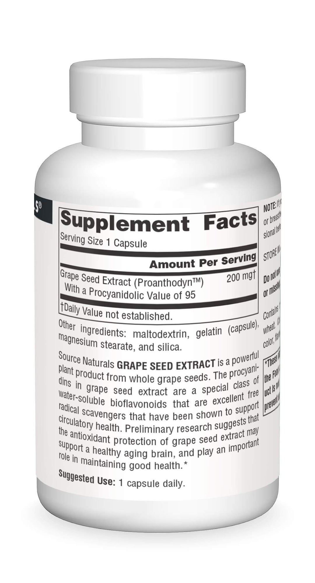 Proanthodyn Grape Seed Extract, Antioxidant Protection, Supports a Healthy Aging Brain*, 200 mg - 90 Capsules