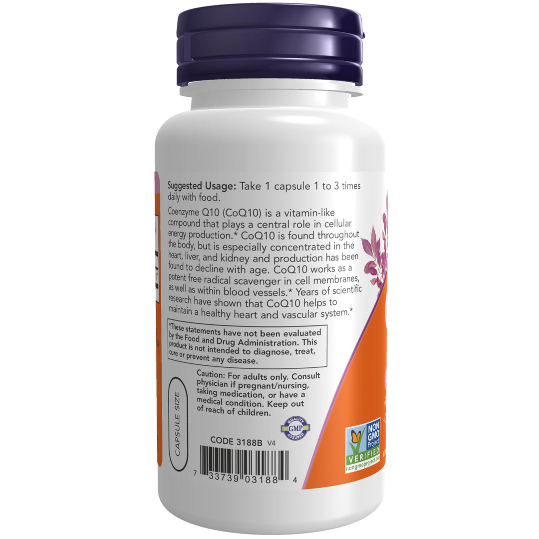 Supplements, CoQ10 30 mg, Pharmaceutical Grade, All-Trans Form produced by Fermentation, 120 Veg Capsules