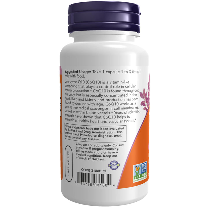 Supplements, CoQ10 30 mg, Pharmaceutical Grade, All-Trans Form produced by Fermentation, 120 Veg Capsules