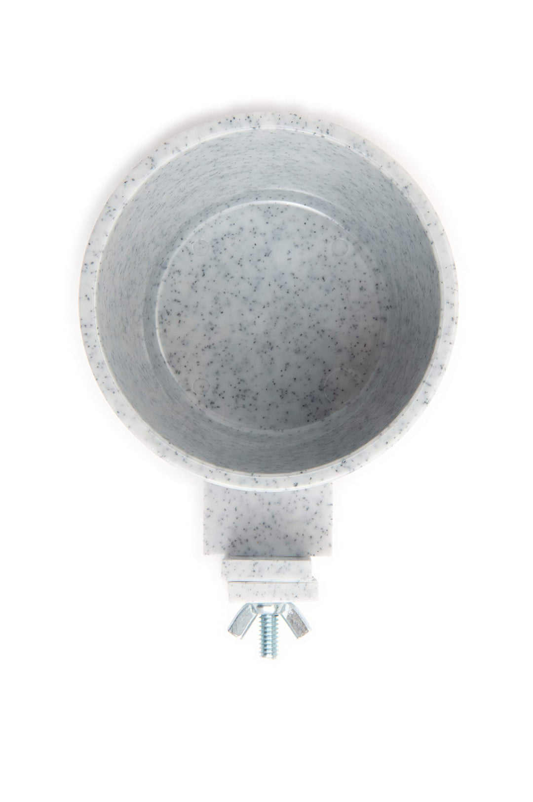 Quick Lock Removable Cage Bowls for Rabbits, Birds, Dogs, Cats, Gunea Pigs and Other Small Animals. (10oz, Granite)