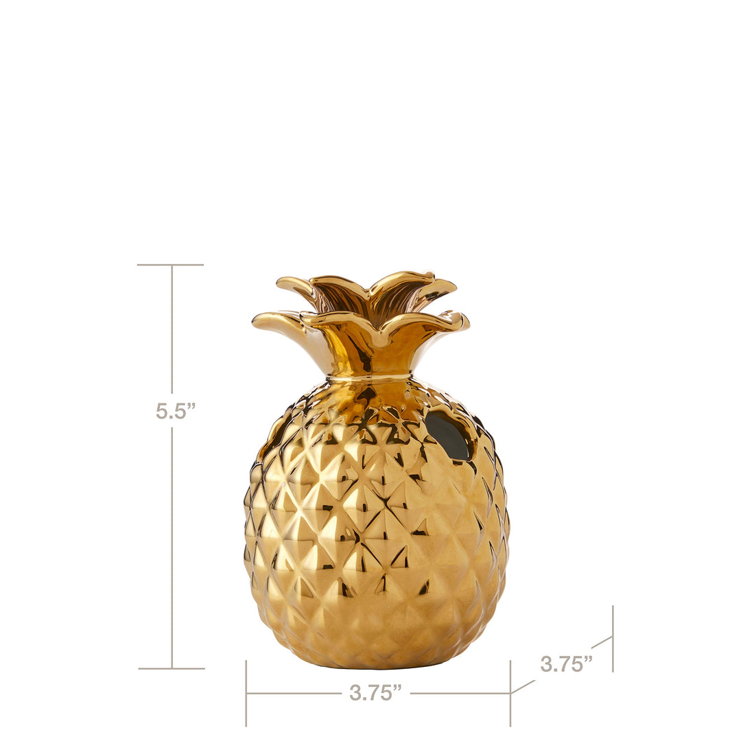 by Saturday Knight Ltd. Gilded Pineapple Toothbrush Holder, Gold