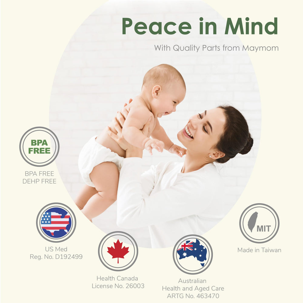2nd Generation Pump Valves with Pull Tab for Spectra S1, S2 and 9 Pumps and Compatible with Avent Comfort Electric Breast Pump; (4 pc)