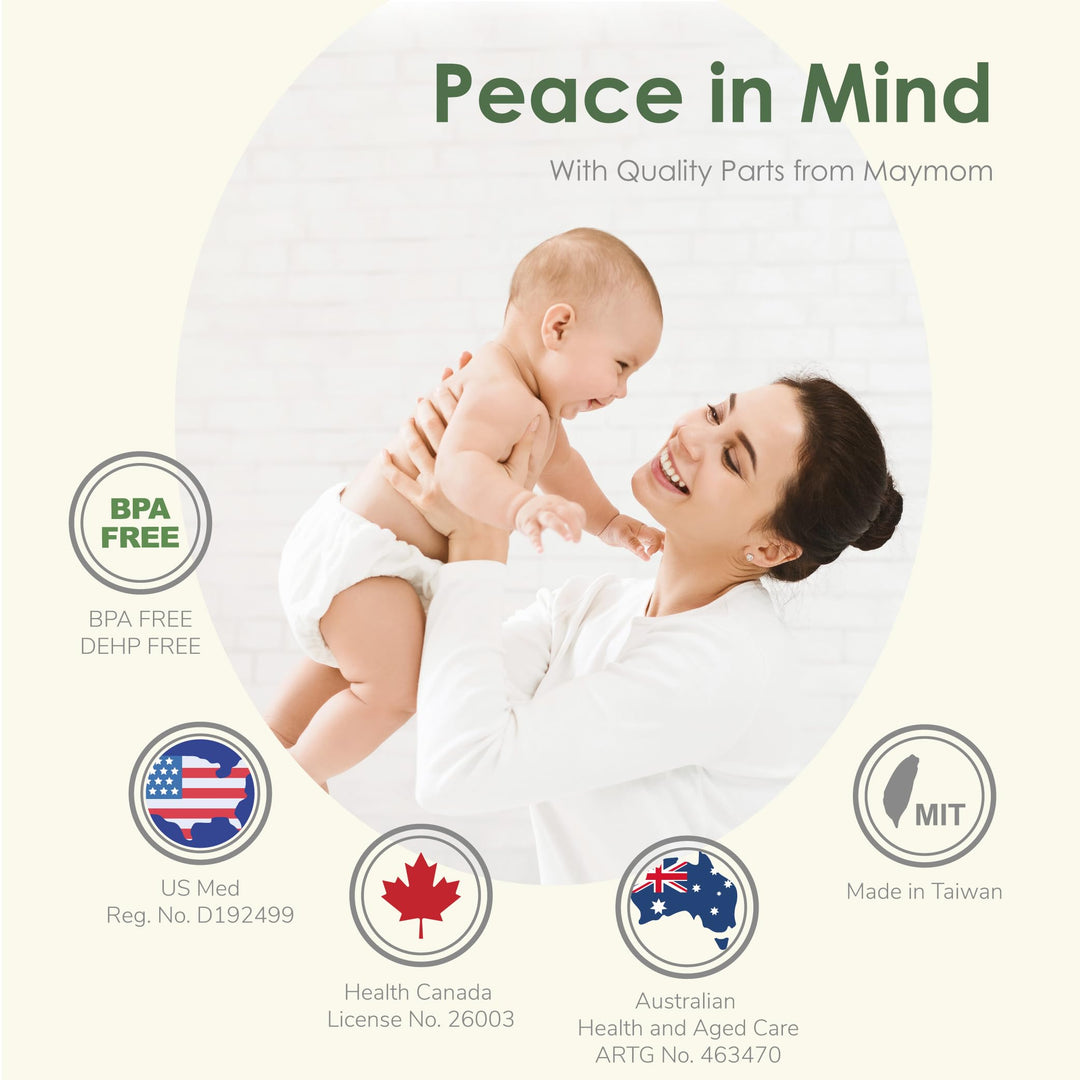 2nd Generation Pump Valves with Pull Tab for Spectra S1, S2 and 9 Pumps and Compatible with Avent Comfort Electric Breast Pump; (4 pc)