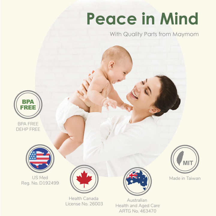 2nd Generation Pump Valves with Pull Tab for Spectra S1, S2 and 9 Pumps and Compatible with Avent Comfort Electric Breast Pump; (4 pc)