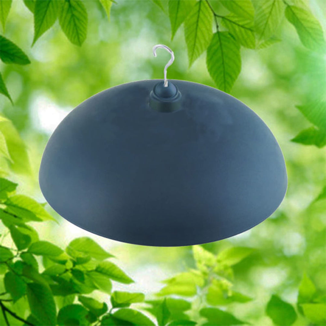 Two-Way Squirrel Baffle: Protects Bird Feeders, Hang or Pole Mount (pole sold separately). Adjustable to Fit Poles .5 to 1.25. Large Resin Baffle (15.75 diameter, Gray)