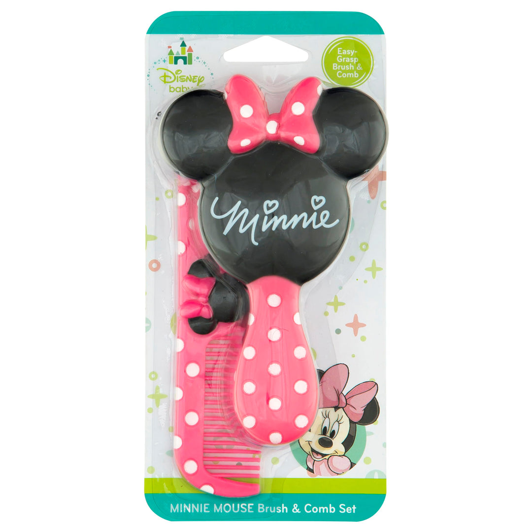 Disney Baby Minnie Hair Brush and Wide Tooth Comb Set
