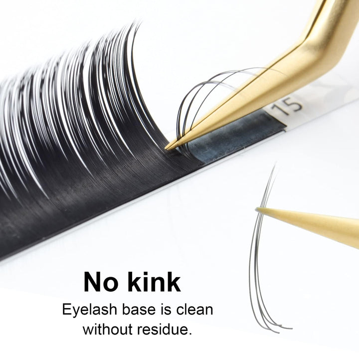 Eyelash Extensions Individual Lashes 0.07 N (M) curl 7-15mm Mix Faux Mink Classic Volume 16 rows Soft Natural