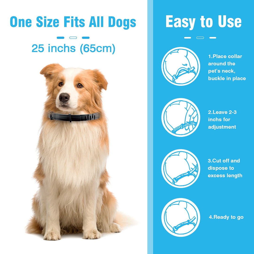 Calming Collar for Dogs 3 Packs Pheromone Collar Calm Anxiety Relief 60 Days Collar for Dog and Puppy Stress Reliever Relaxing Comfortable Collar Breakaway Design Gray Adjustable Size Up to 25 Inches