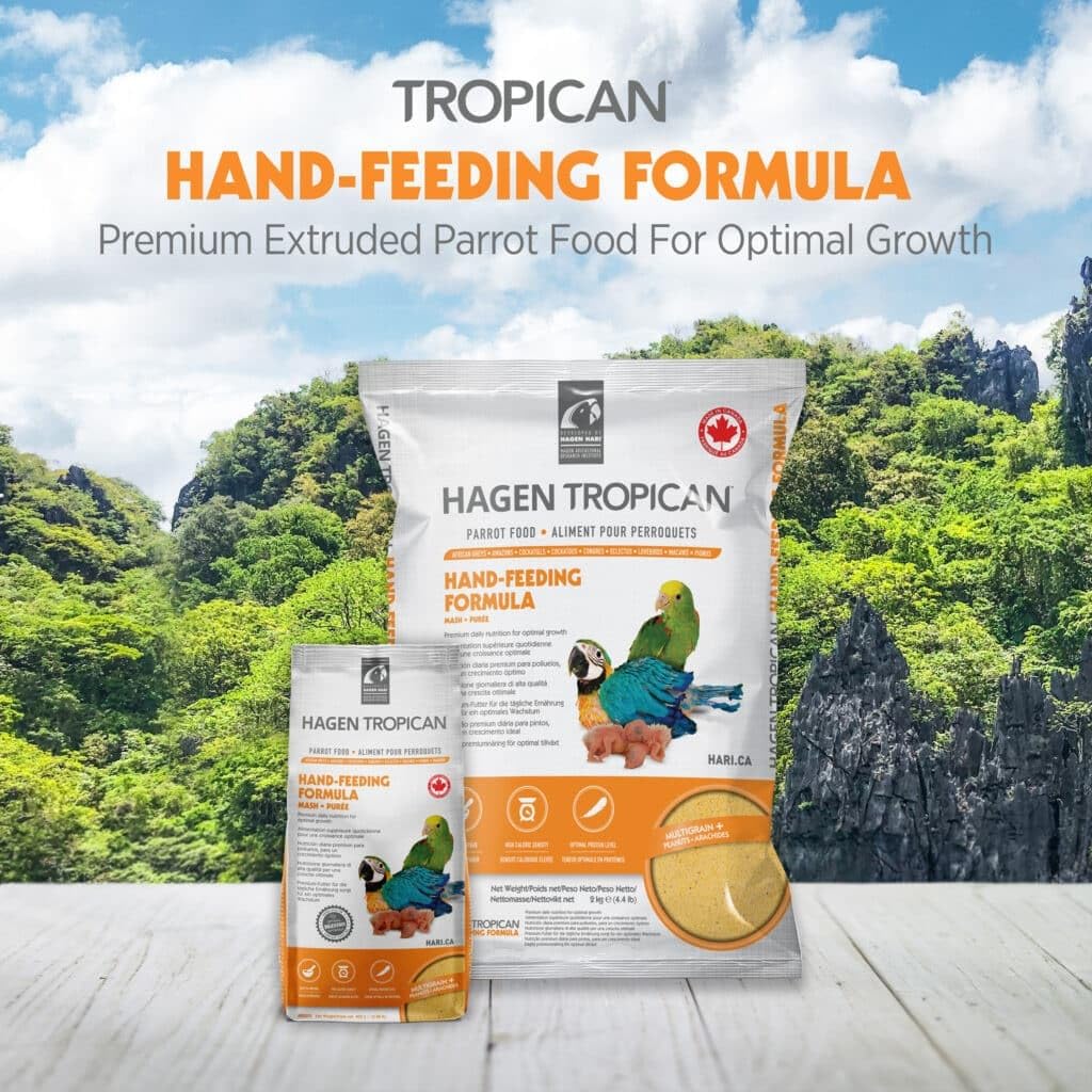 Tropican Baby Bird Food, Parrot Food, Complete Nutrition Diet, Hand-Feeding Formula, 11 lb Bag