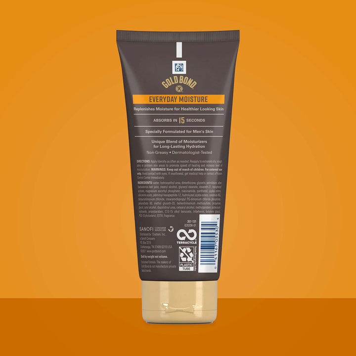 Men's Essentials Everyday Moisture Daily Body & Hand Cream, 6.5 oz., With Vitamin C