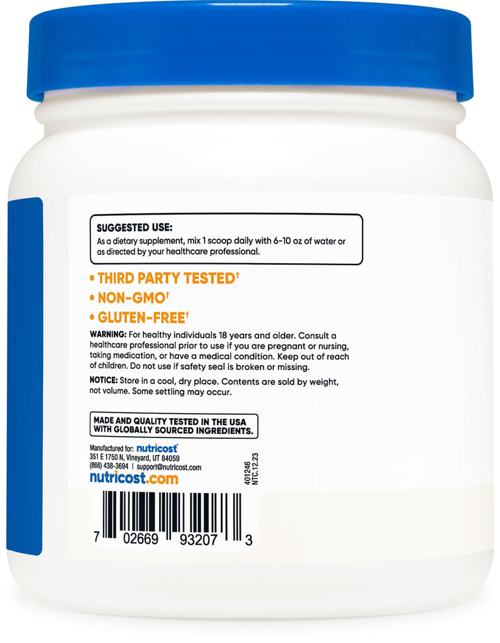 Pure Choline Bitartrate Powder 500 Grams