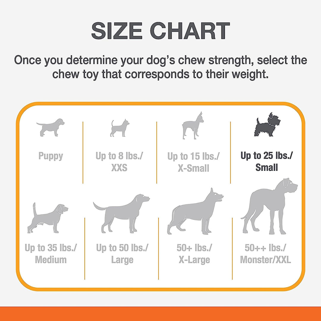 Comfort Hold X-Bone Power Chew Toy for Dogs, Dog Toys for Aggressive Chewers, Beef Flavor, Small - Up to 25 lbs, 1 Count