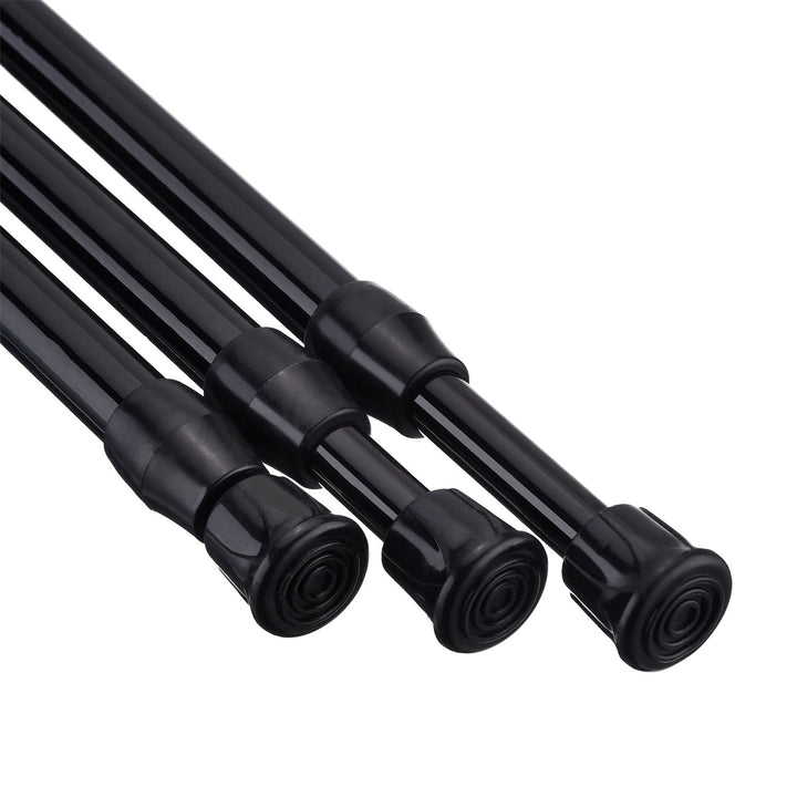 3 Pack Tension Curtain Rod Spring Loaded Curtain Rods Cupboard Bars window Tensions Rod, Adjustable Width (11.81-20 Inches, White)