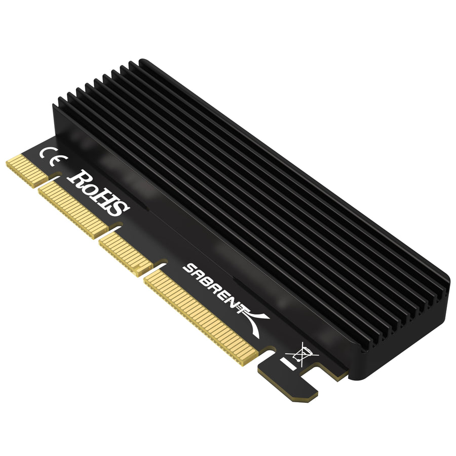NVMe M.2 SSD to PCIe X16/X8/X4 Card with Aluminum Heat Sink (EC-PCIE)