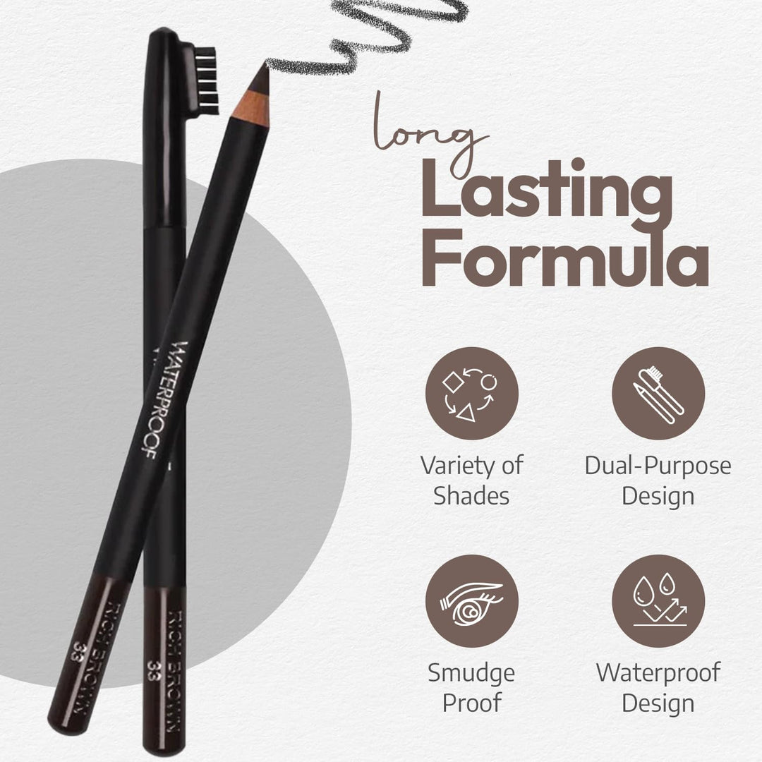 Sorme Cosmetics Waterproof Eyebrow Pencil, Soft Gray, 0.04 Ounce