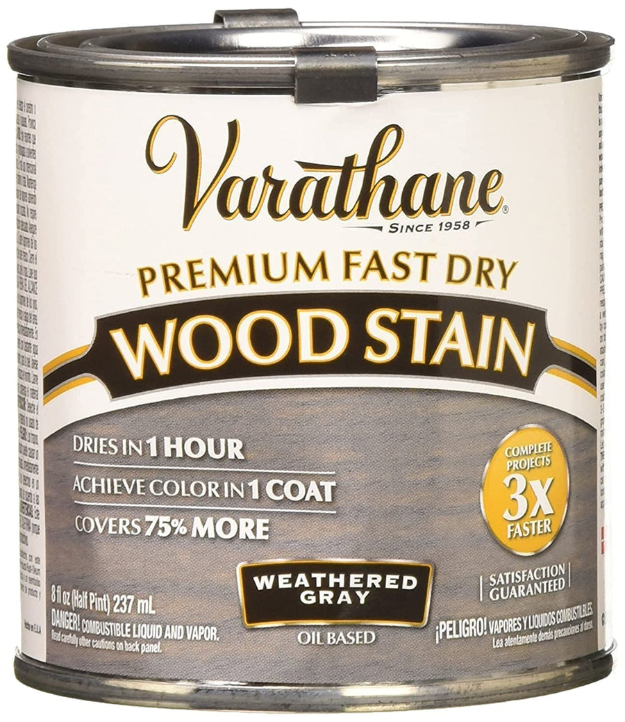 269398 Wood Stain, Weathered Gray, 8 Fl Oz, No Color