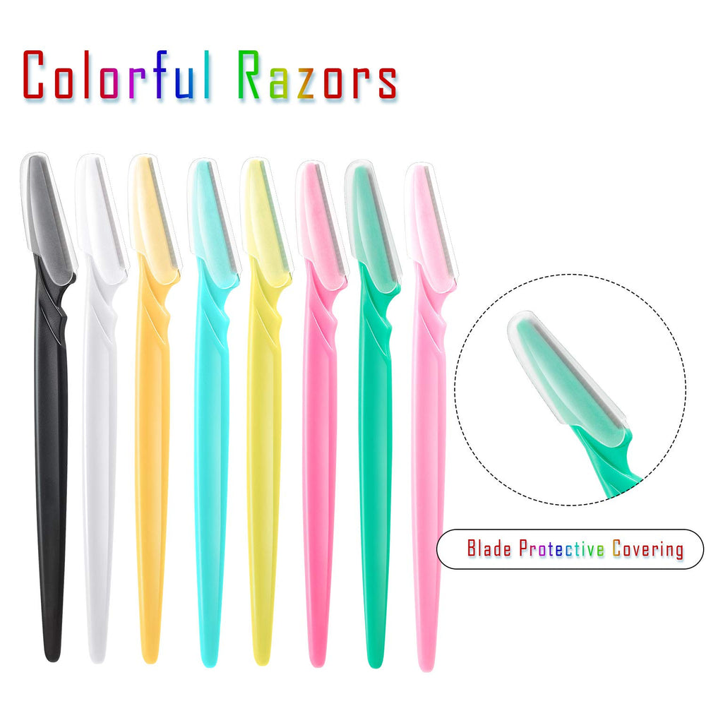 24 Pieces Women Facial Razor Eyebrow Razor Shaper Shaver for Women and Men