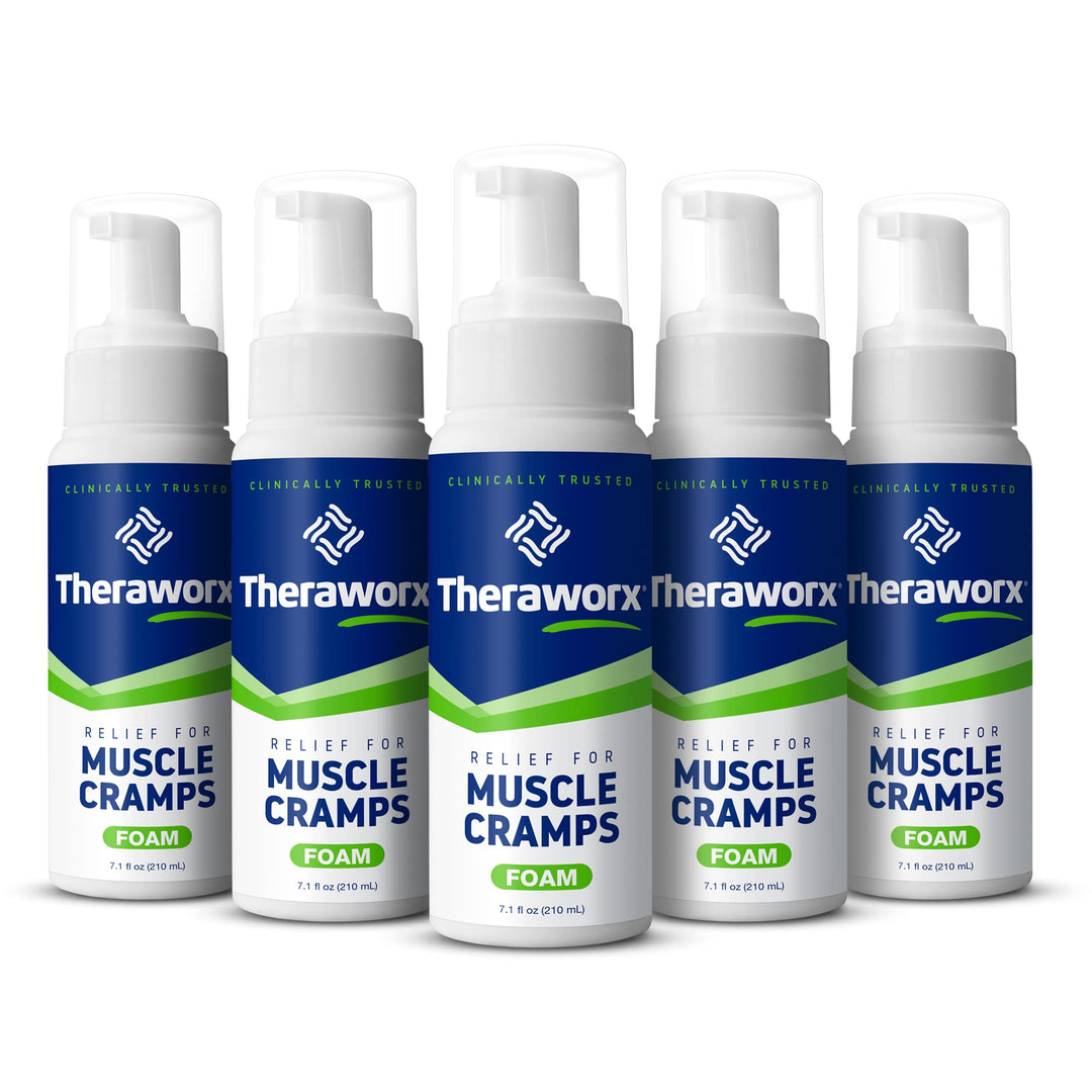 Relief for Muscle Cramps Foam Fast-Acting Muscle Spasm, Leg Soreness and Foot Relief - 7.1 oz - 5 Count