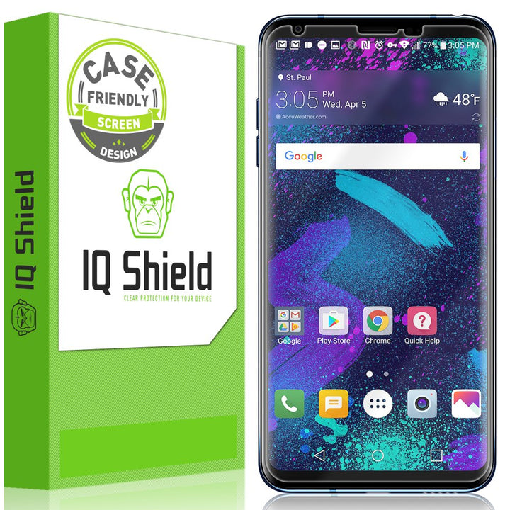 Screen Protector Compatible with LG V35 ThinQ (2-Pack)(Case Friendly) Anti-Bubble Clear TPU Film