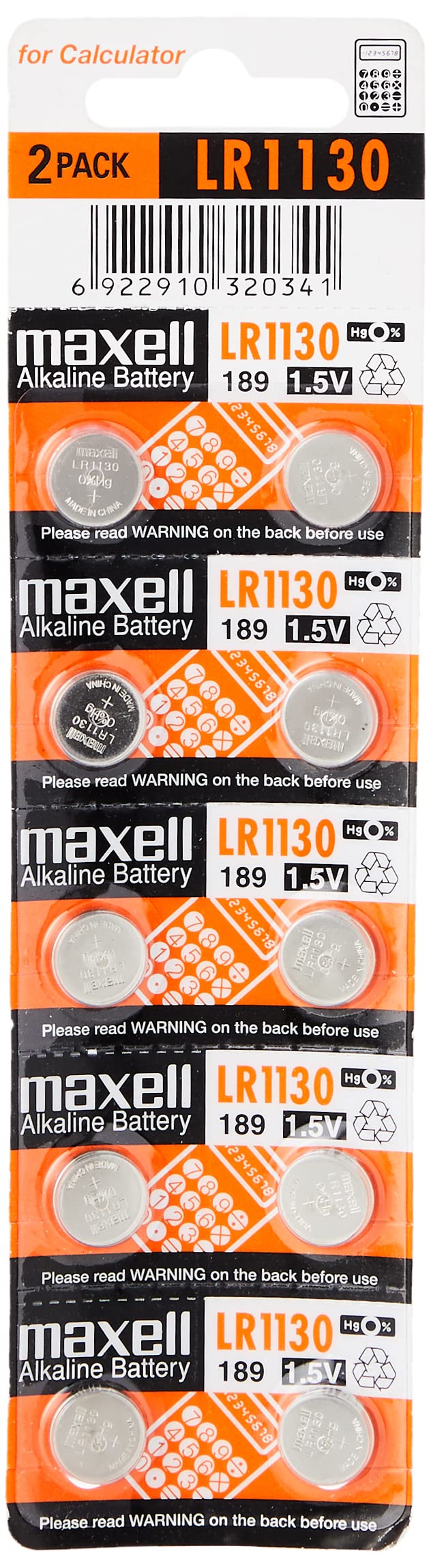 LR1130 Battery 10pc