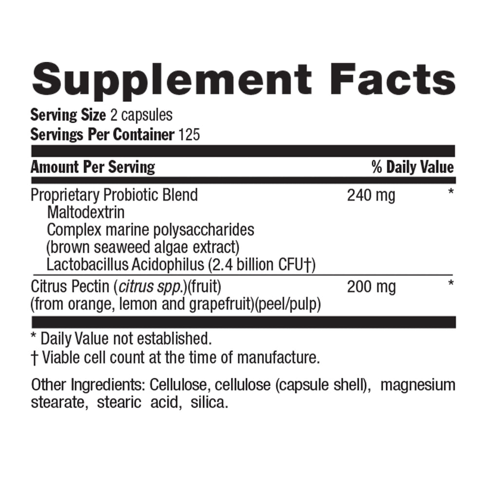 Acidophilus Probiotic Supplement for Women & Men - Free from Common Allergens - 2.4 Billion CFUs to Support Digestive Health - Dairy-Free, Non-GMO, 250 Vegan Capsules
