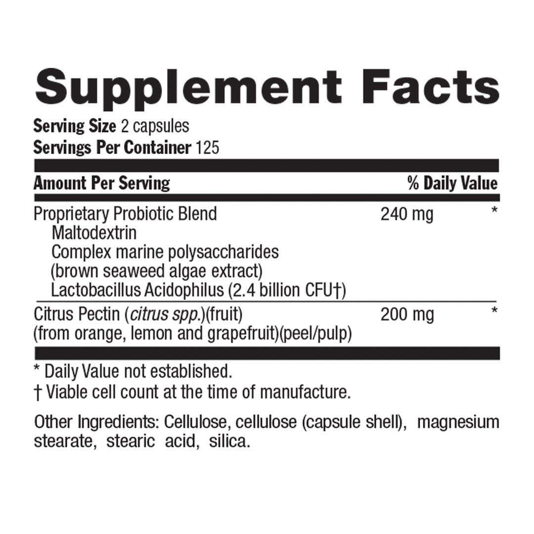 Acidophilus Probiotic Supplement for Women & Men - Free from Common Allergens - 2.4 Billion CFUs to Support Digestive Health - Dairy-Free, Non-GMO, 250 Vegan Capsules