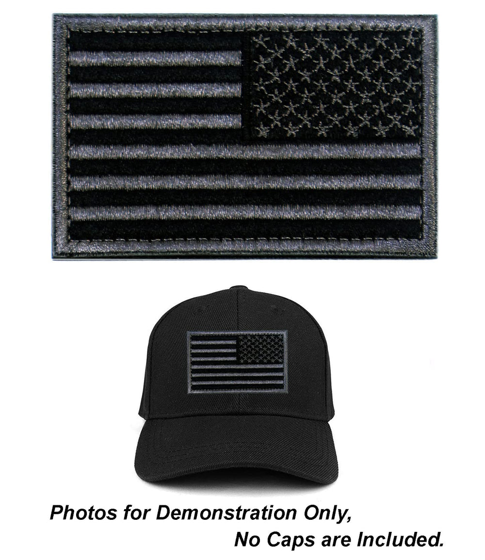 Tactical Patches of USA US American Flag Reverse, with Hook and Loop for Backpacks Caps Hats Jackets Pants, Military Army Uniform Emblems, Size 3x2 Inches