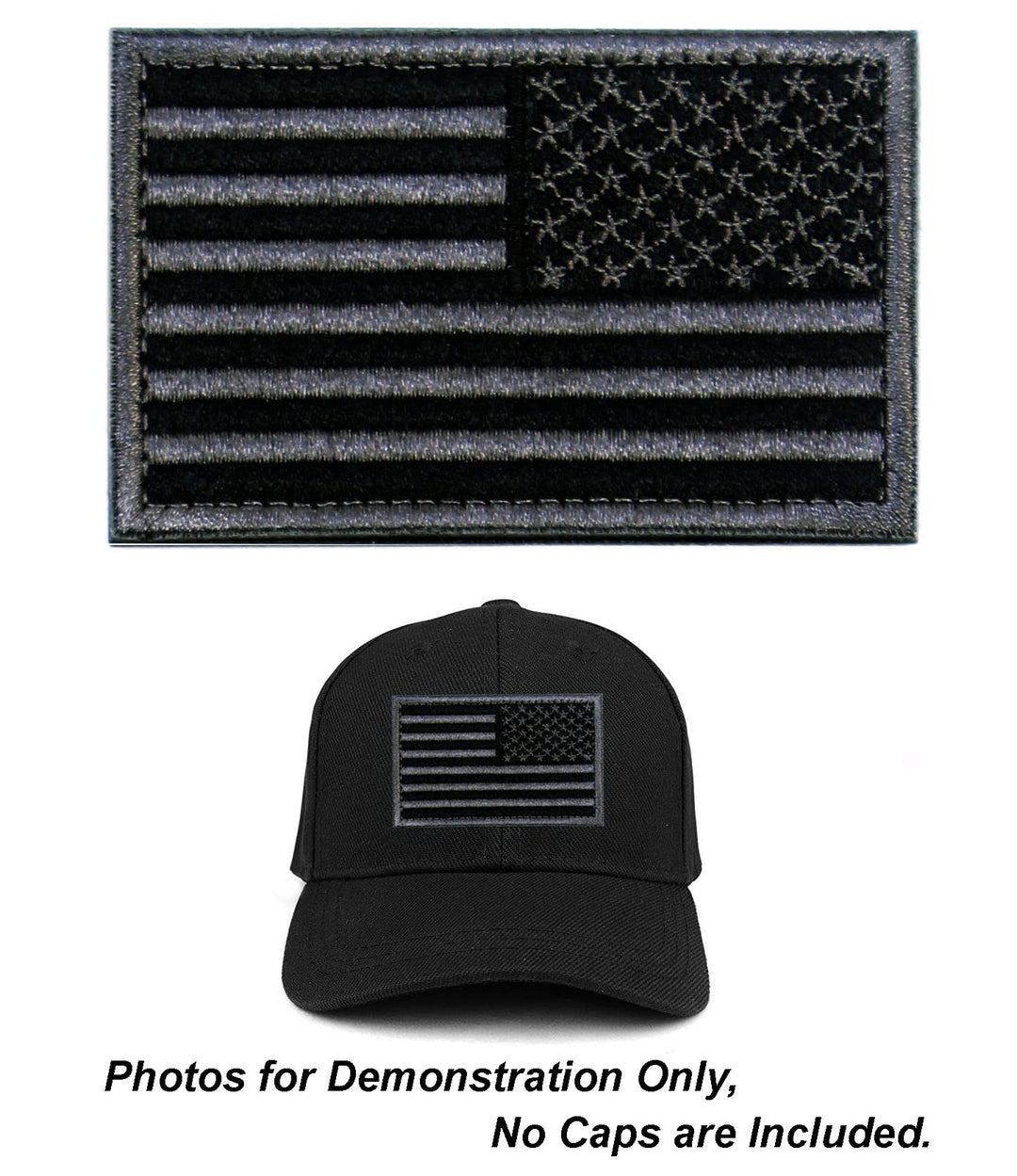 Tactical Patches of USA US American Flag Reverse, with Hook and Loop for Backpacks Caps Hats Jackets Pants, Military Army Uniform Emblems, Size 3x2 Inches