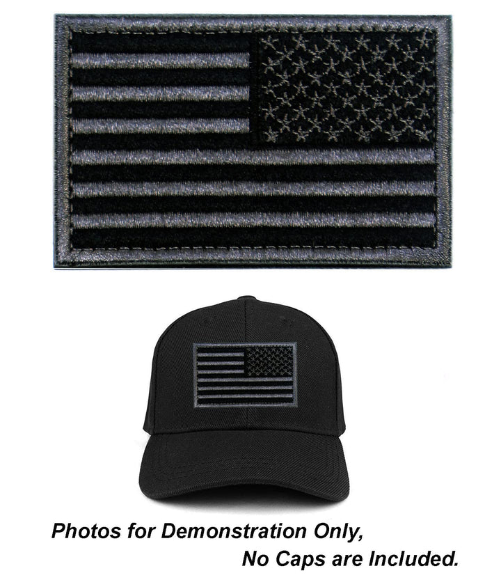 Tactical Patches of USA US American Flag Reverse, with Hook and Loop for Backpacks Caps Hats Jackets Pants, Military Army Uniform Emblems, Size 3x2 Inches
